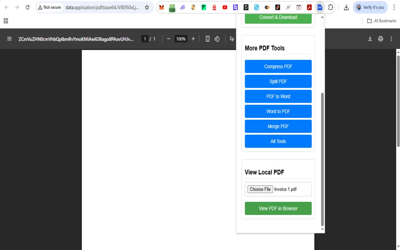Step 2: Click extension icon